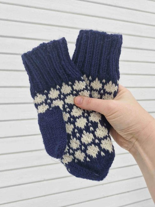 Kirjoneulelapaset setti, neuleohjeet