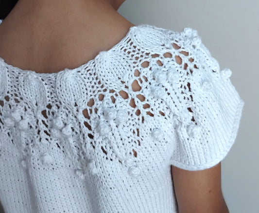 Lasten Aavikkoruusu-kaarrokeneule, neuleohje