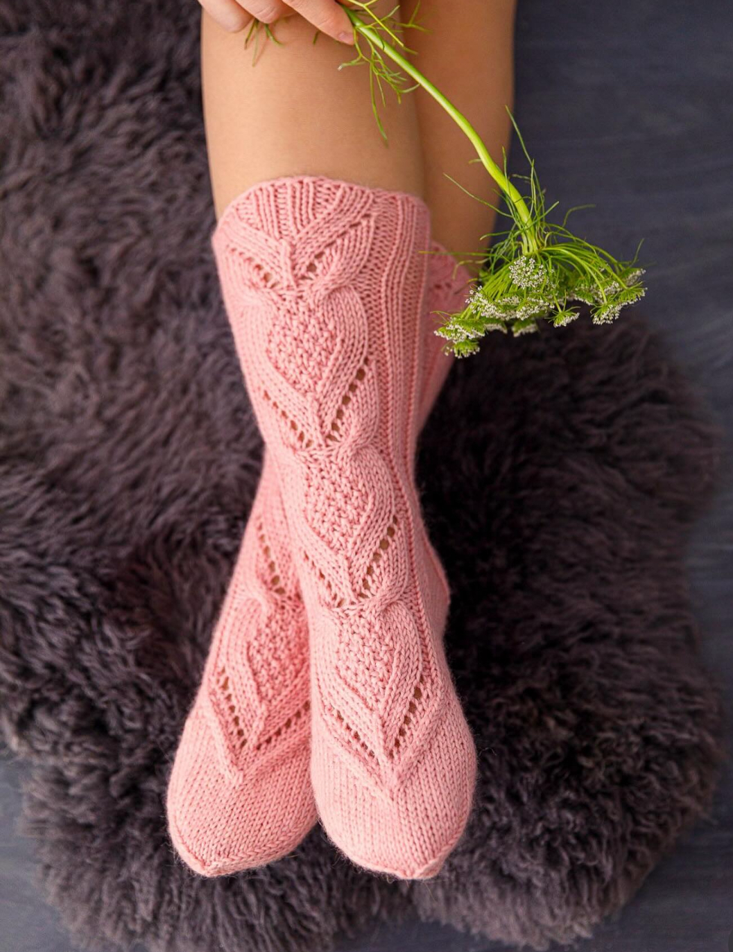 Aavikkoruusu-sukat, neuleohje