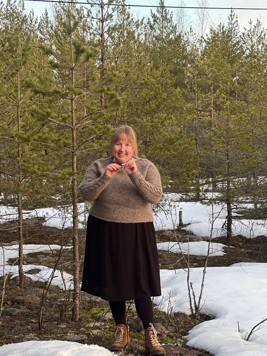 Aukusta-villapaita, neuleohje