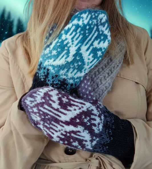 Auroora-lapaset, neuleohje