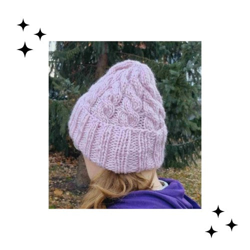 Chunkie-palmikkopipo, neuleohje