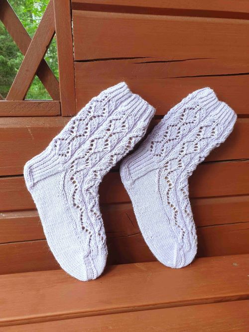 Estrada-pitsisukat, neuleohje