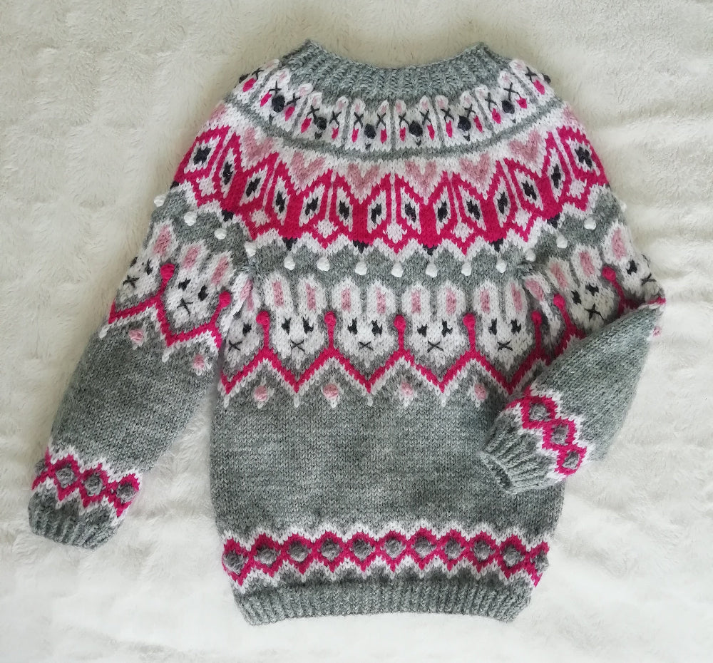 Lasten Friends forever-kaarrokeneule, neuleohje