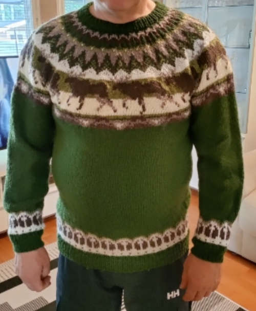 Hirvi-kaarrokeneule, neuleohje