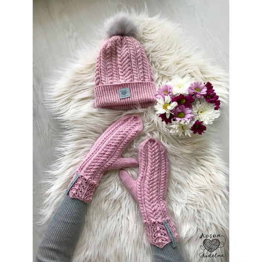 Huurre-lapaset, neuleohje