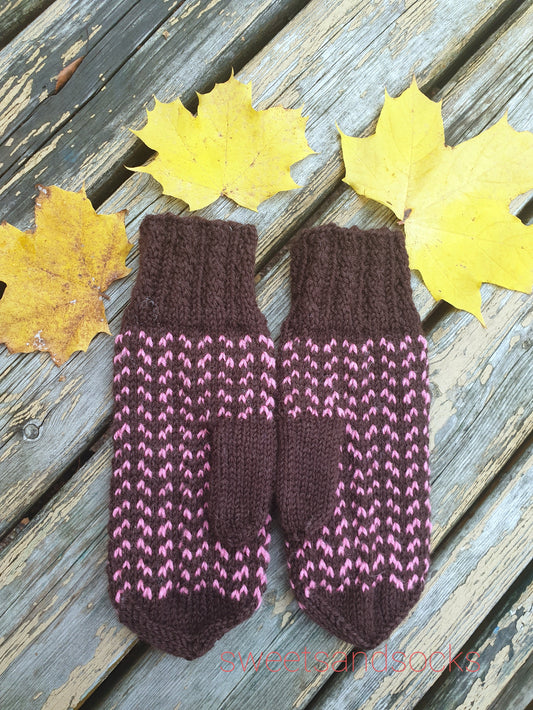 Iisi-kirjoneulelapaset, neuleohje