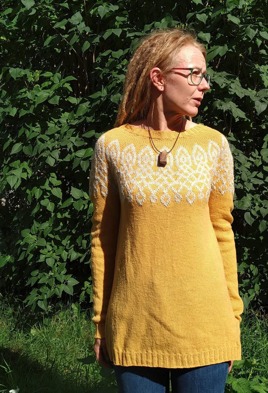 Inspiration in tradition-neulepusero, neuleohje