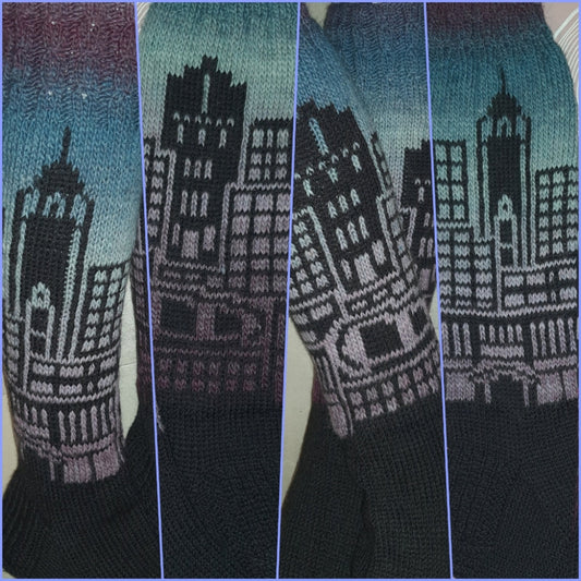 Kaupunkisukka Joensuu, neuleohje