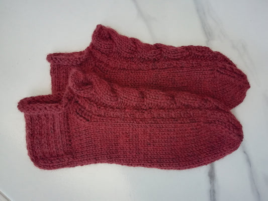 Kastanja-sukat, neuleohje