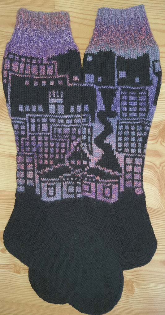 Kaupunkisukka Kajaani, neuleohje