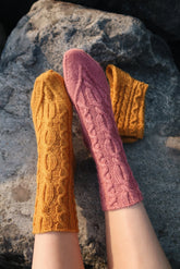 Karuselli-sukat, neuleohje