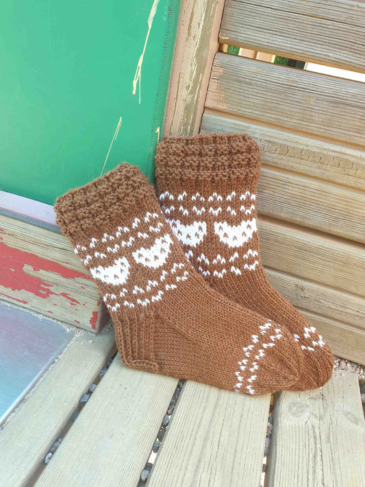 Koalat-villasukat, neuleohje