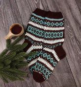 Laavu-sukat, neuleohje