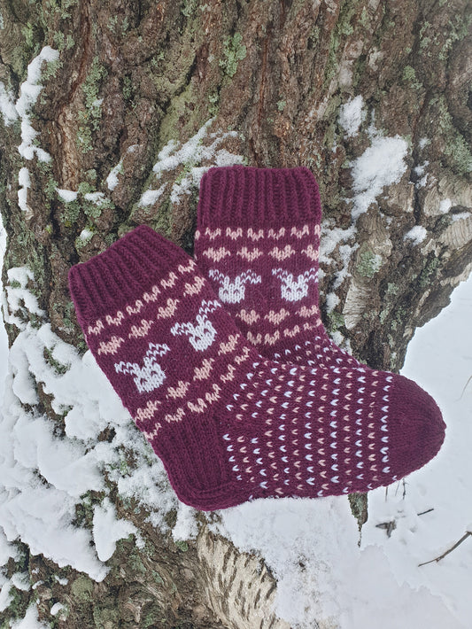 Pilvi-pupusukat, neuleohje