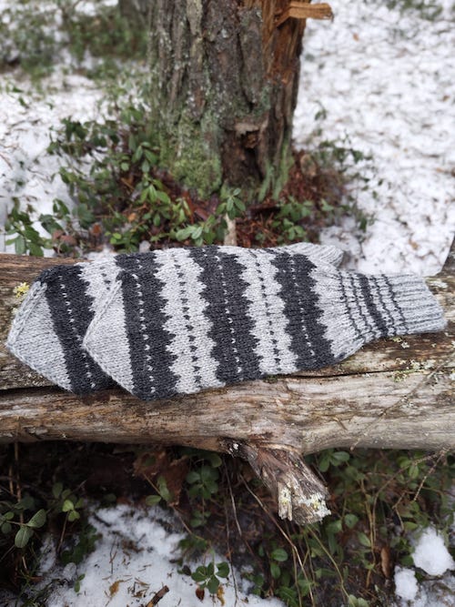 Tyyne mummun lapaset , miesten, neuleohje