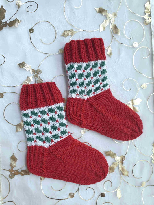 Koko perheen Misteli-sukat, neuleohje