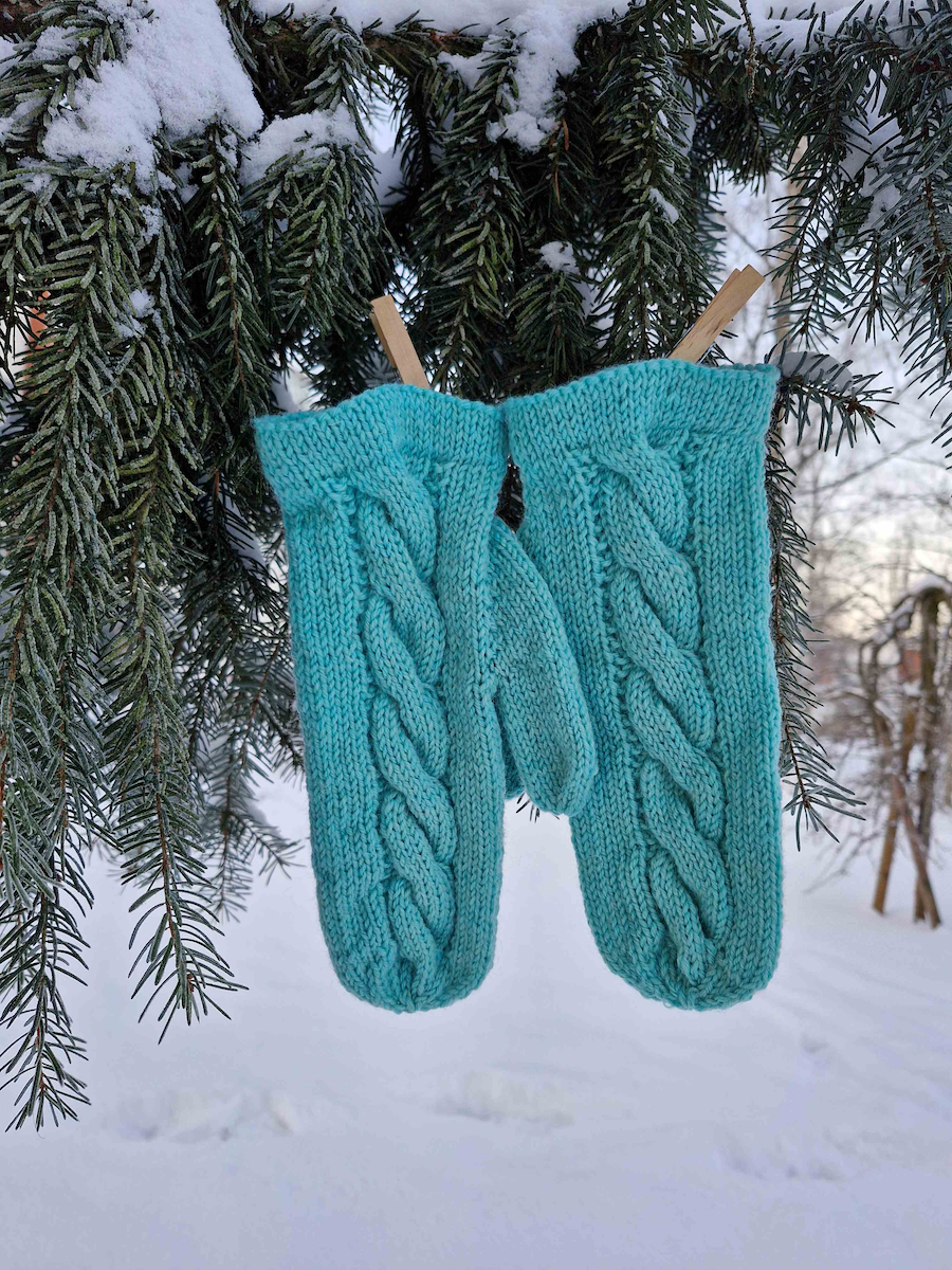 Mysig-palmikkolapaset, neuleohje