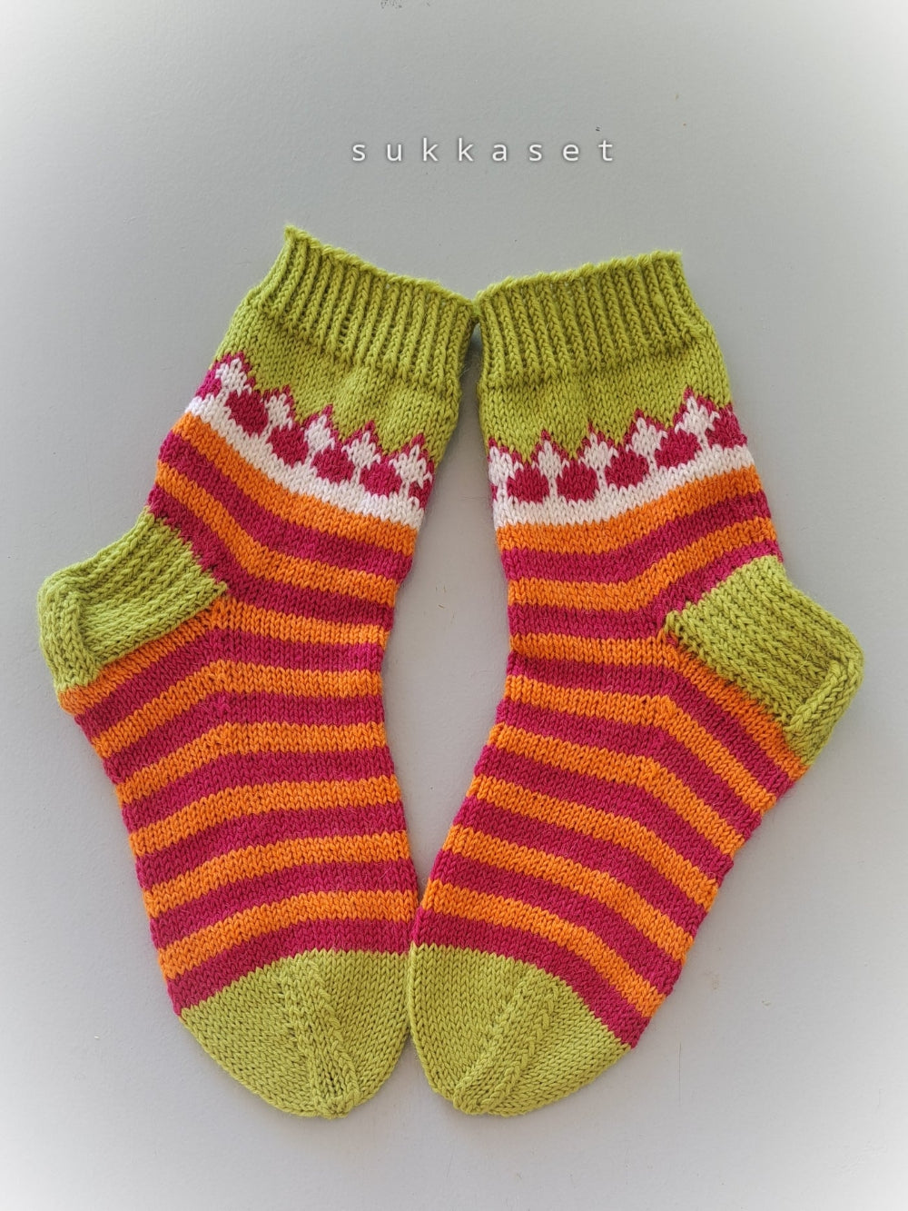 Leikki-sukat, neuleohje