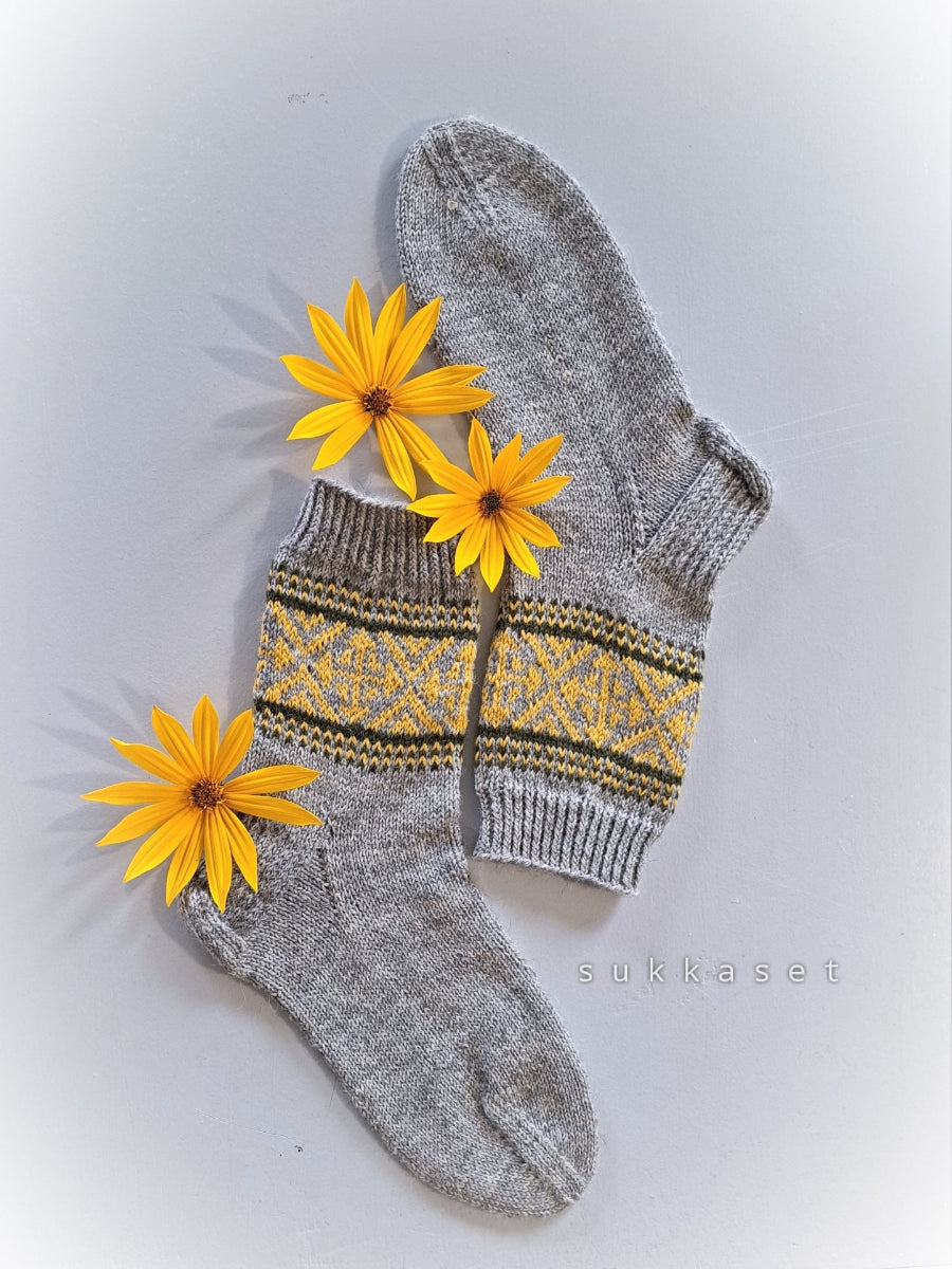 Kaislikko–villasukat, neuleohje