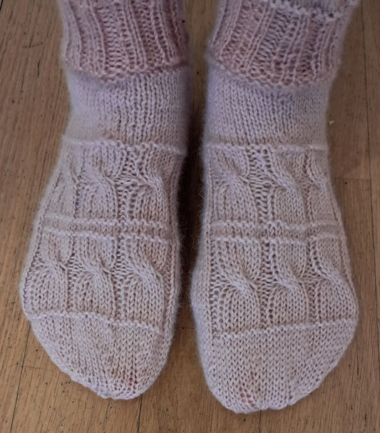 Prinsessa-villasukat, neuleohje