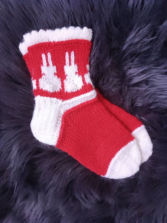 Pupuset-sukat, neuleohjesetti