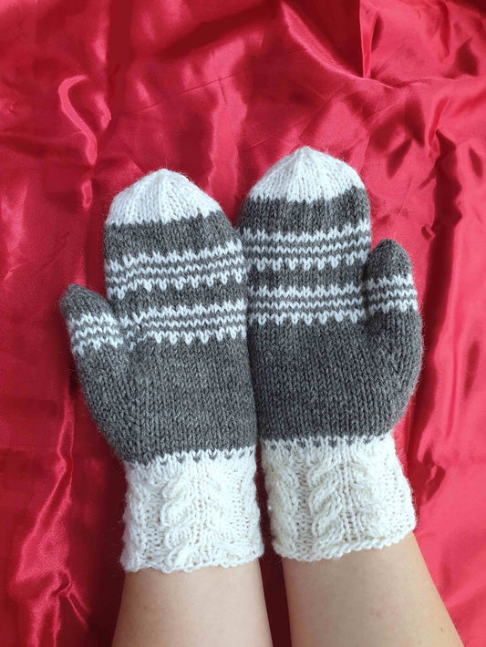 Piparkakku-sukat ja -lapaset, neuleohje