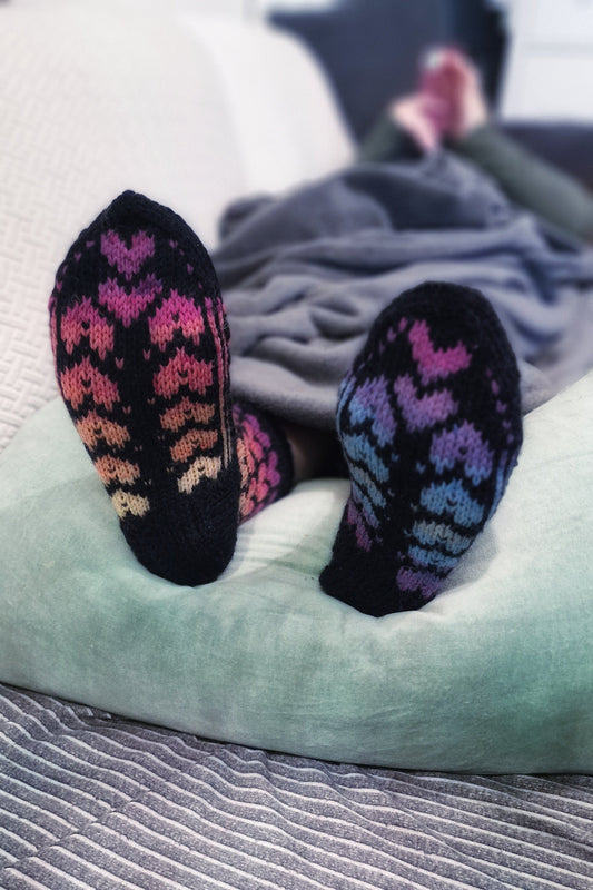 POWER socks-sukat, neuleohje