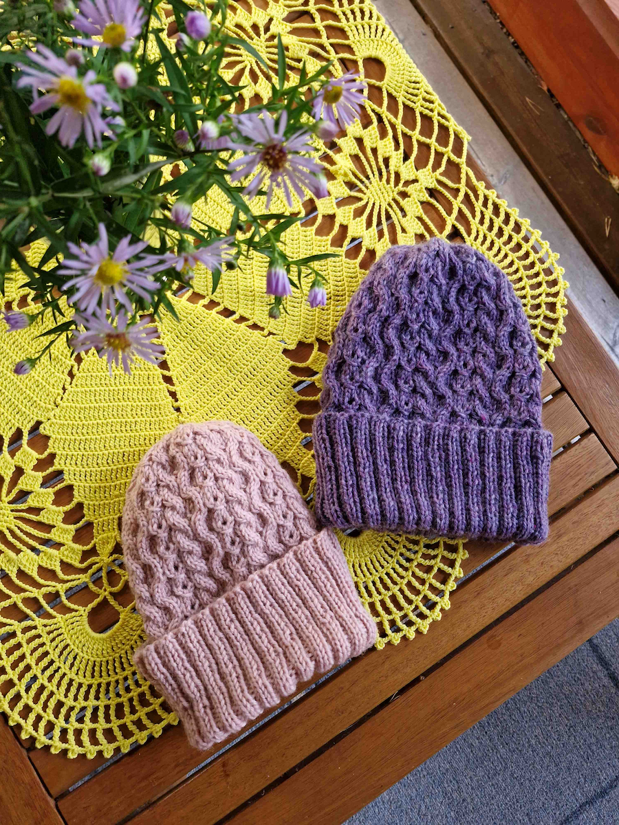 Queria-palmikkopipo, neuleohje