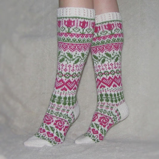 Rakkauden kesä-sukat, neuleohje