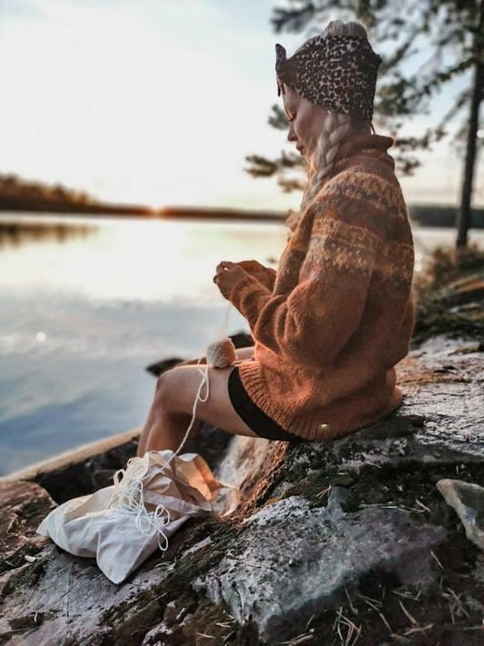 Rusko-neule, neuleohje