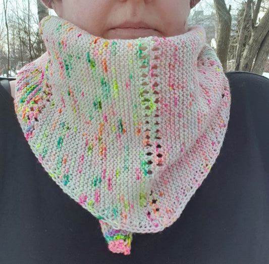 Spring vibes-huivi, neuleohje