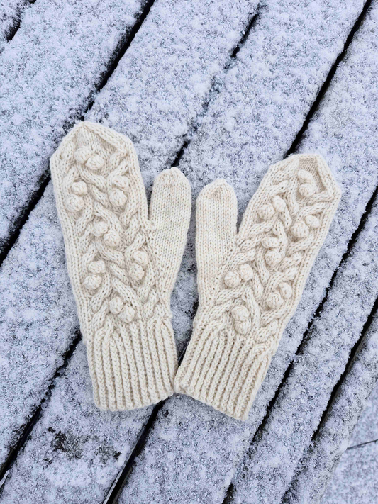 Talvimarjat-lapaset, neuleohje