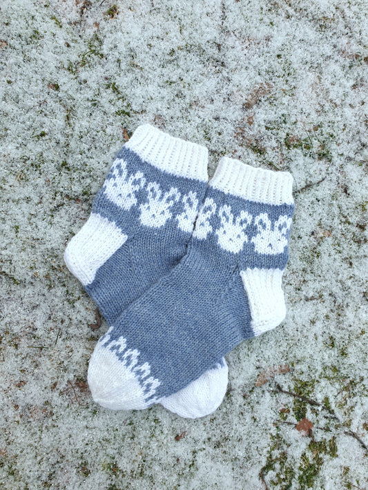 Talvipupu-sukat , neuleohje