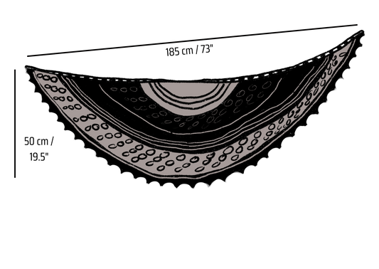 Verbena-huivi, neuleohje