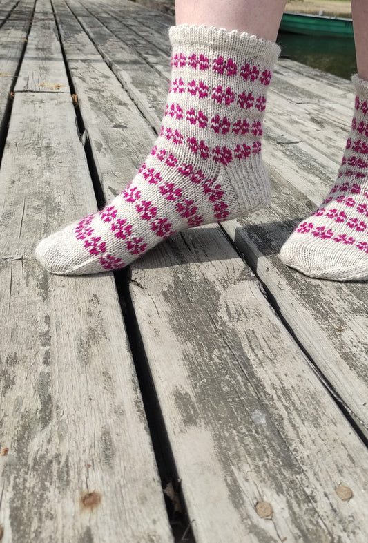 Verrattomat ja varrettomat sukat, neuleohje