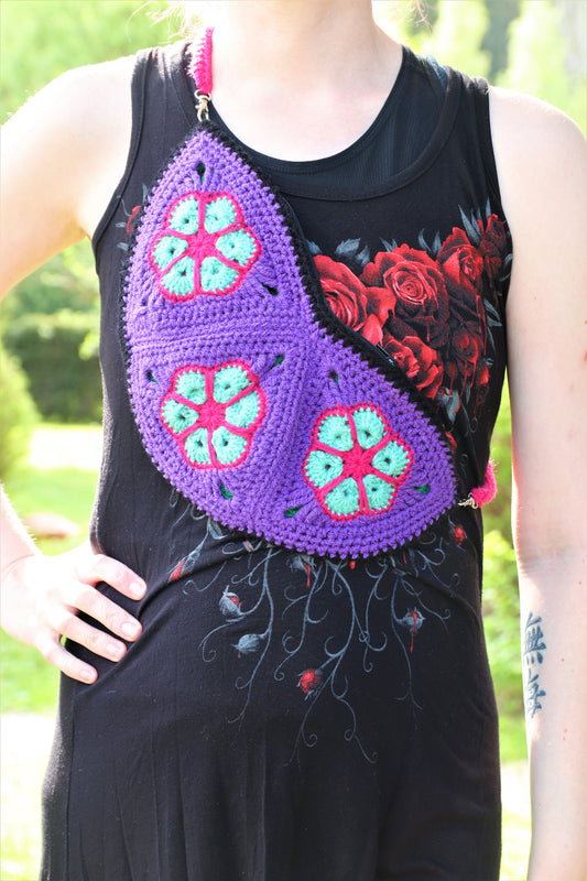 Vyölaukku / crossbody bag, virkkausohje