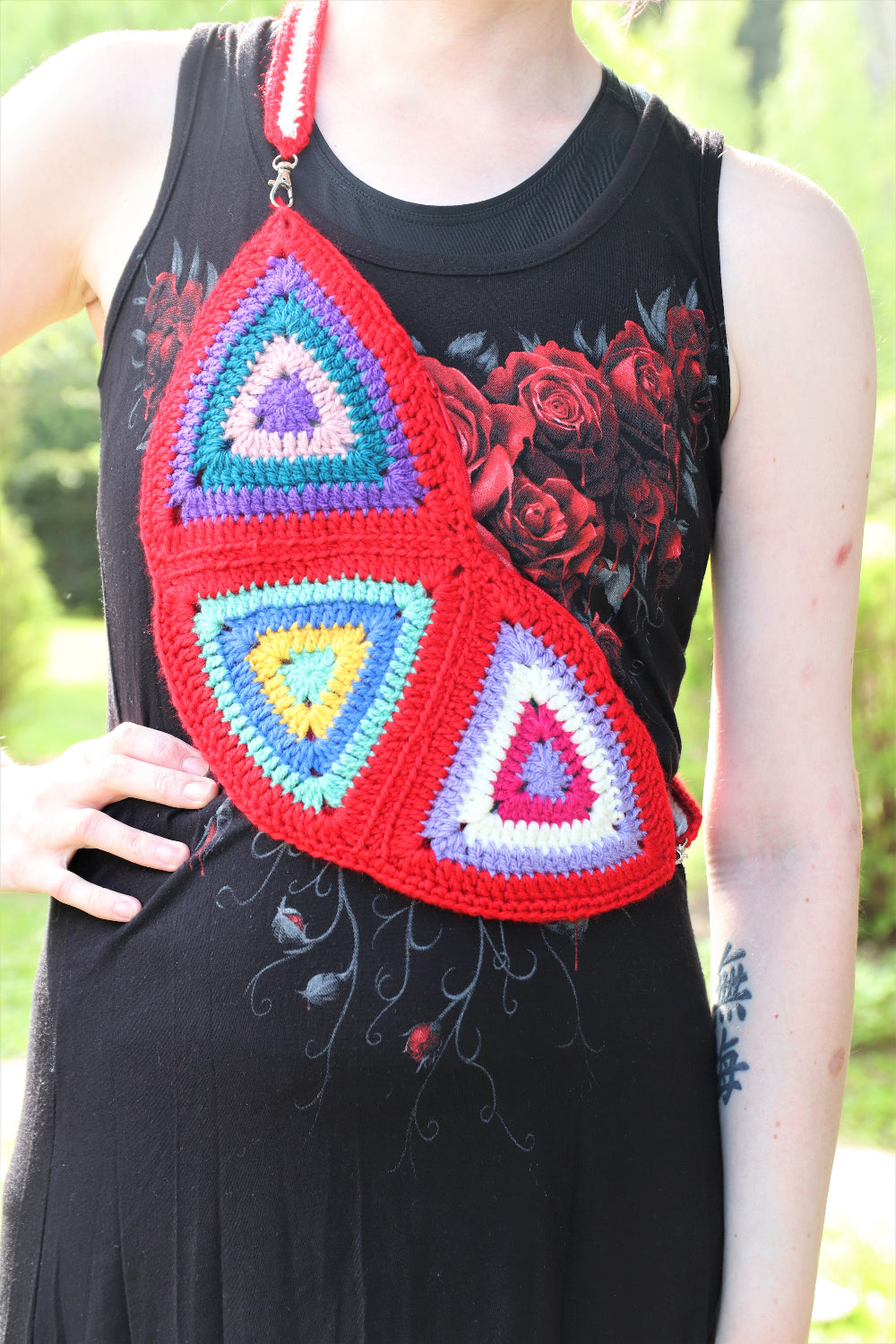 Vyölaukku / crossbody bag, virkkausohje