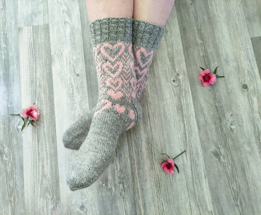 Yhdessä-villasukat, neuleohje