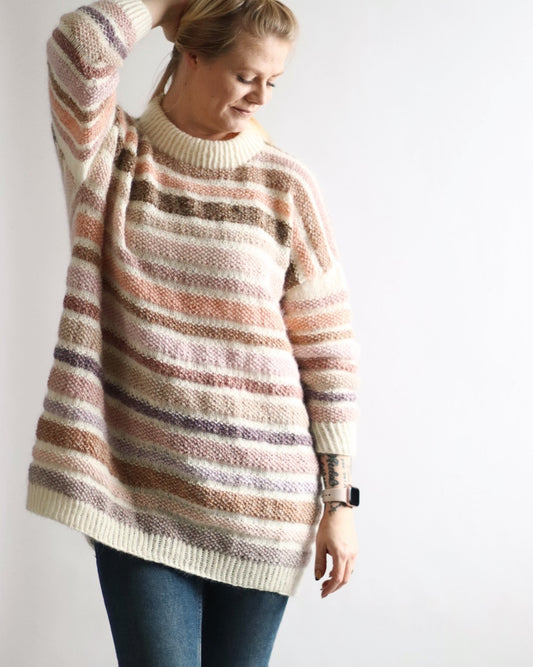 Adalmiina-villapaita, neuleohje