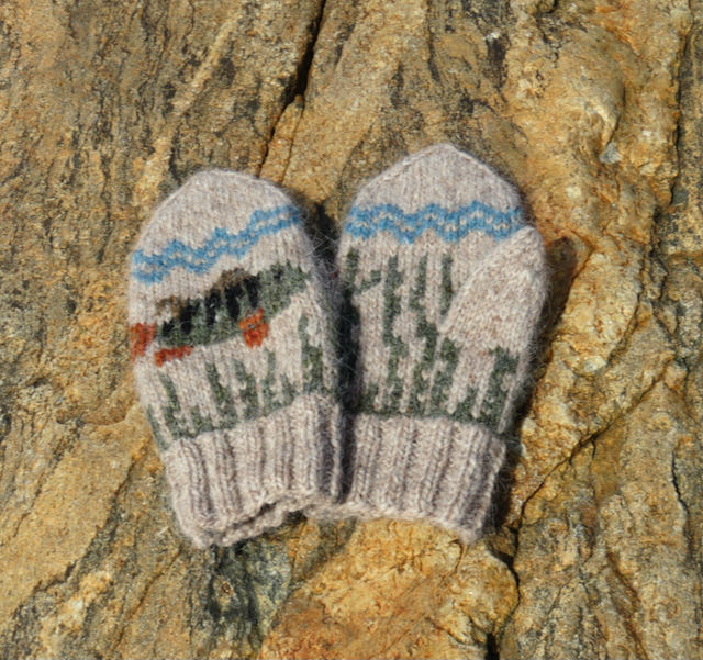 Ahven-lapaset, neuleohje