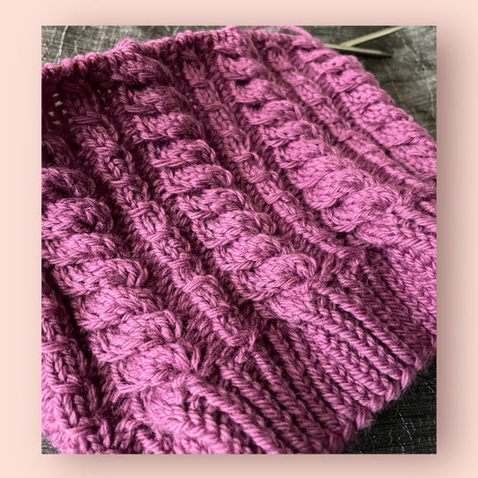 Amalia-tuubihuivi, neuleohje