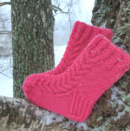 Amanda & Alyssa lastensukkapaketti, neuleohje