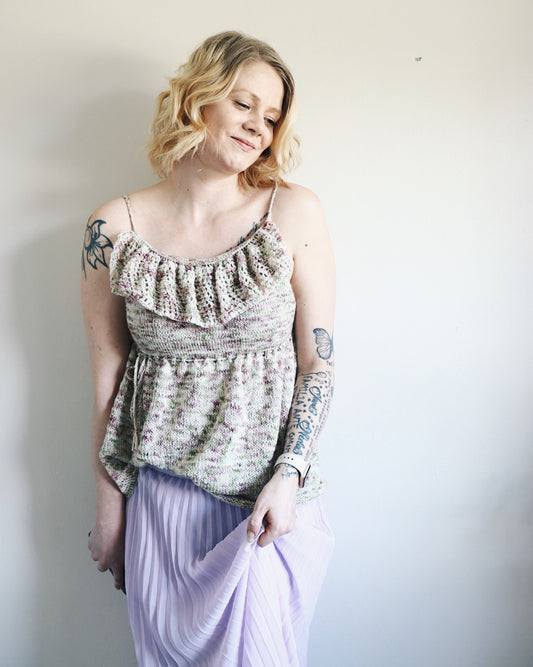 Amelia-toppi, neuleohje