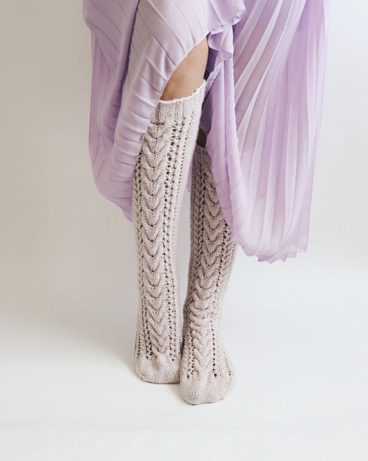 Anneli-sukat, neuleohje