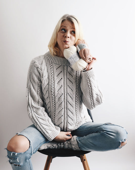 Aurelia-villapaita, neuleohje