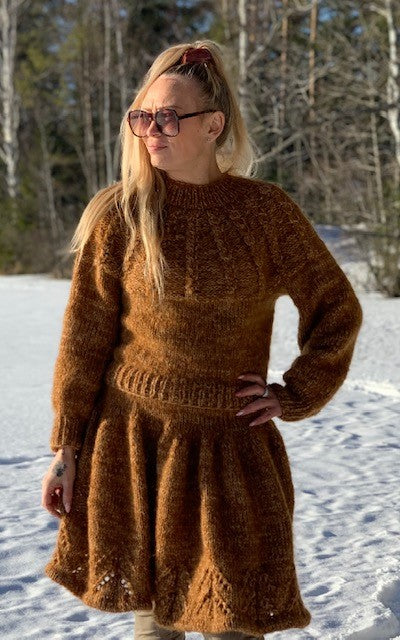 Ballet-vyötäröhame, neuleohje