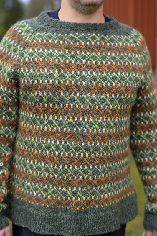 Beeda-pusero, neuleohje