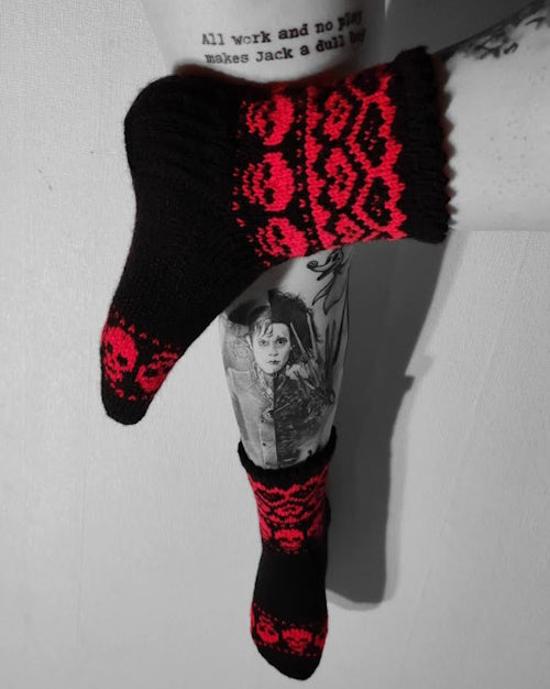 Ellen-sukat, neuleohje