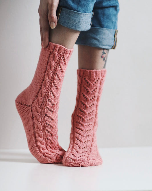 Evelyn-sukat, neuleohje